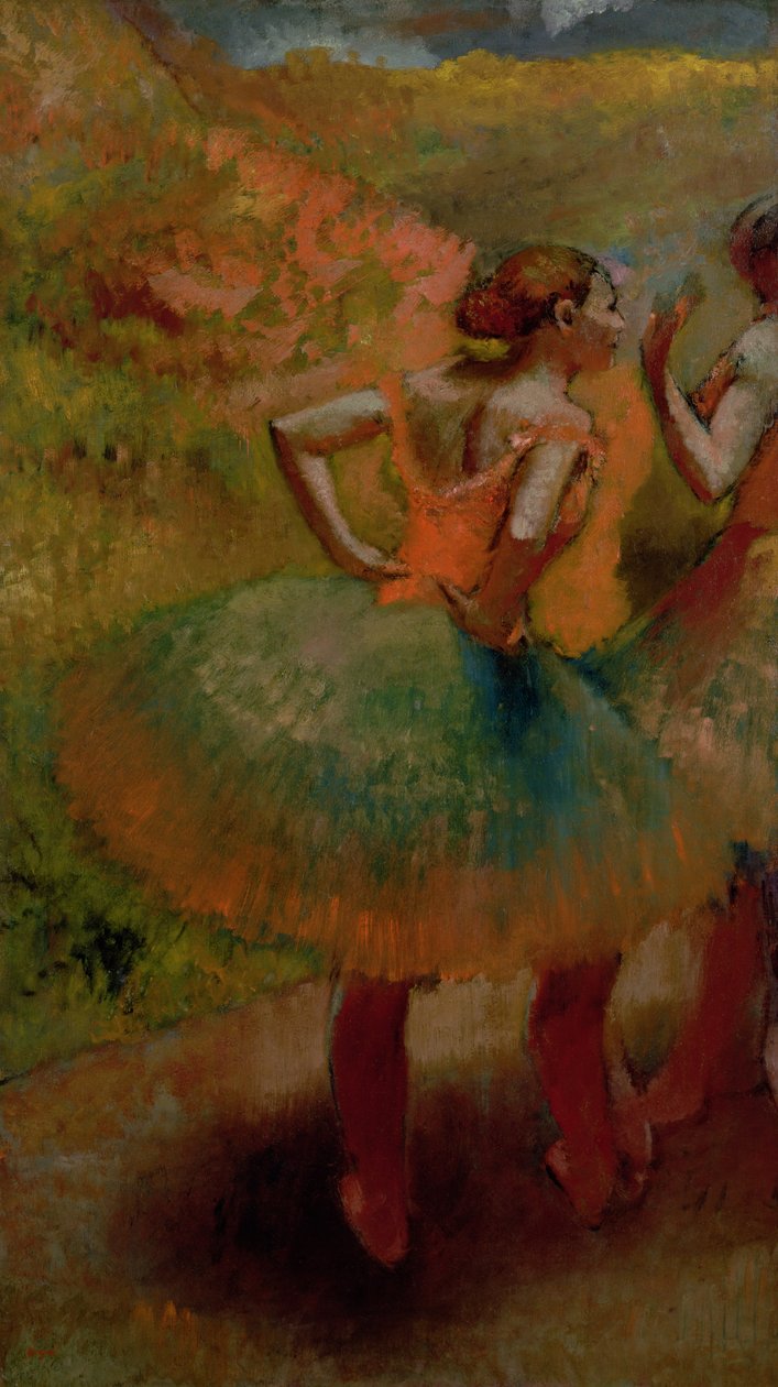 Yeşil Etek Giyen Dansçılar, 1895 dolayları by Edgar Degas