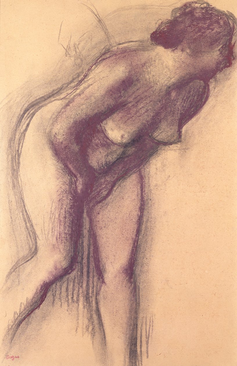 Kadın Ayakta Çıplak by Edgar Degas