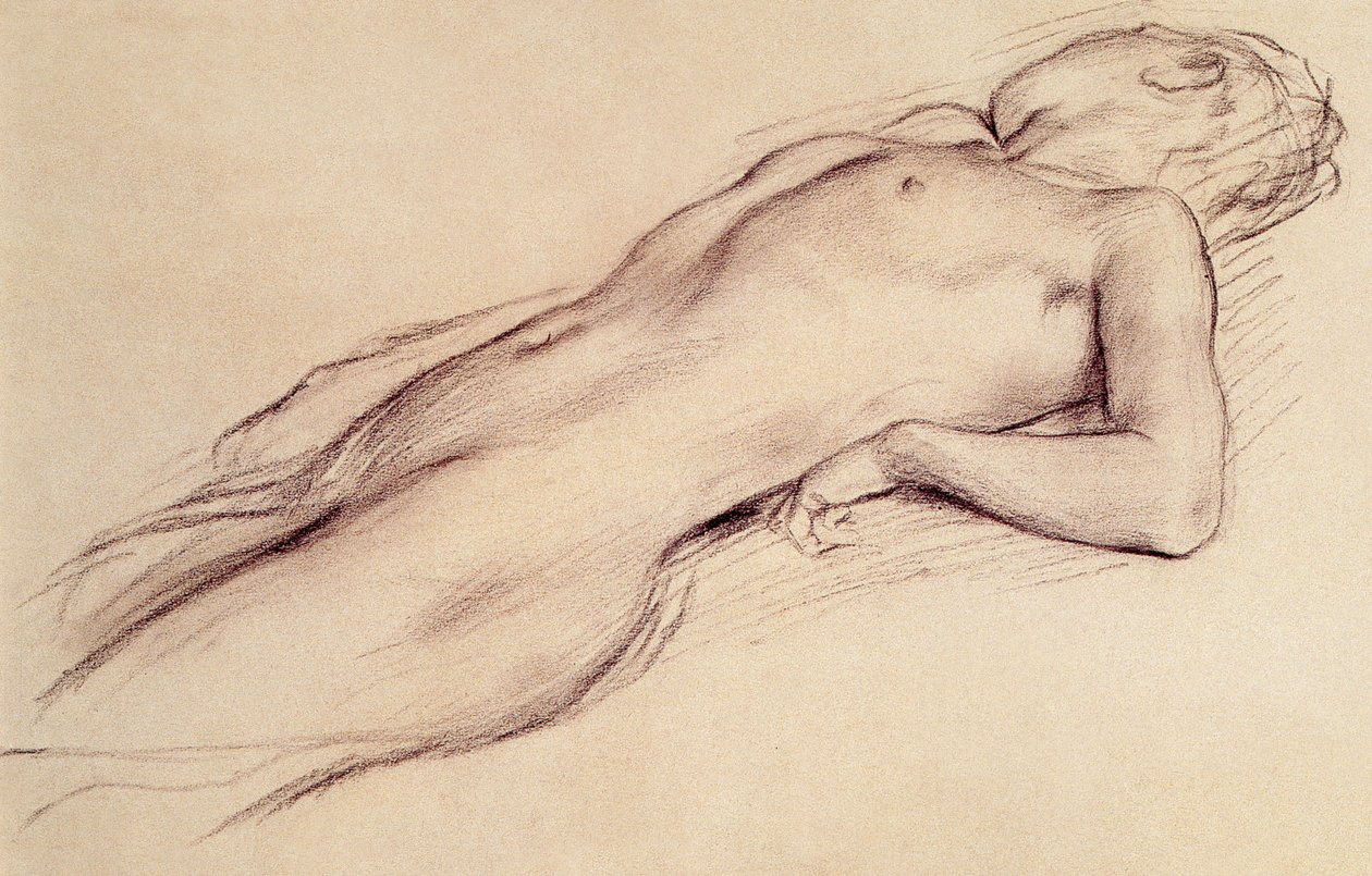 çıplak kadın yalan by Edgar Degas