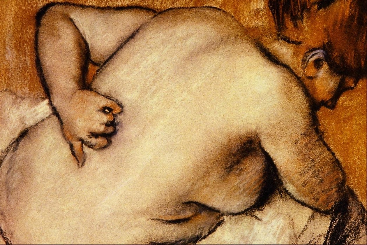 çıplak sırtını kaşıma by Edgar Degas
