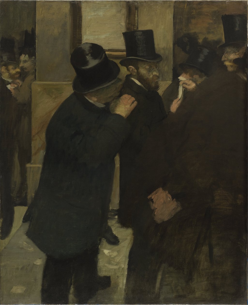 Borsadaki Portreler by Edgar Degas