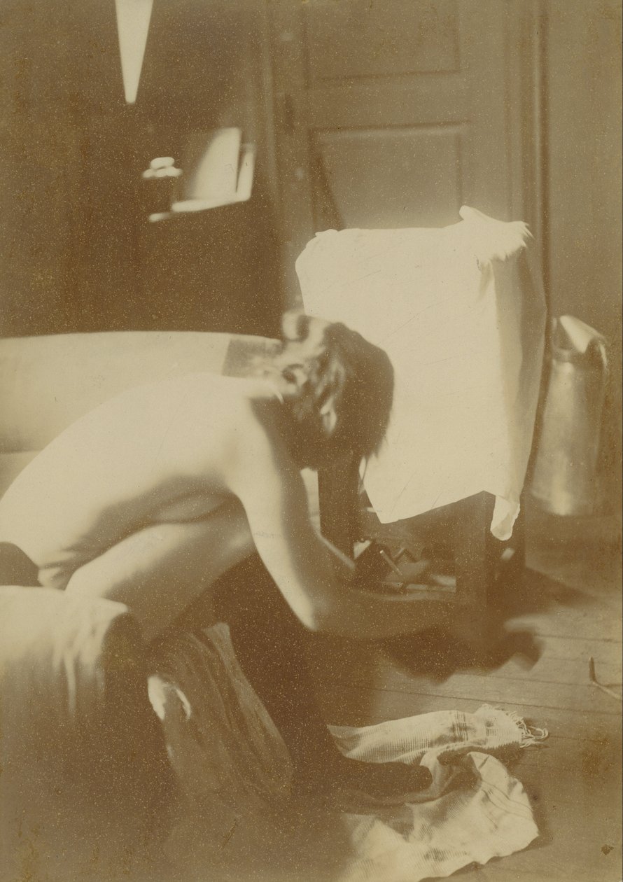 Oturmuş Çıplak by Edgar Degas