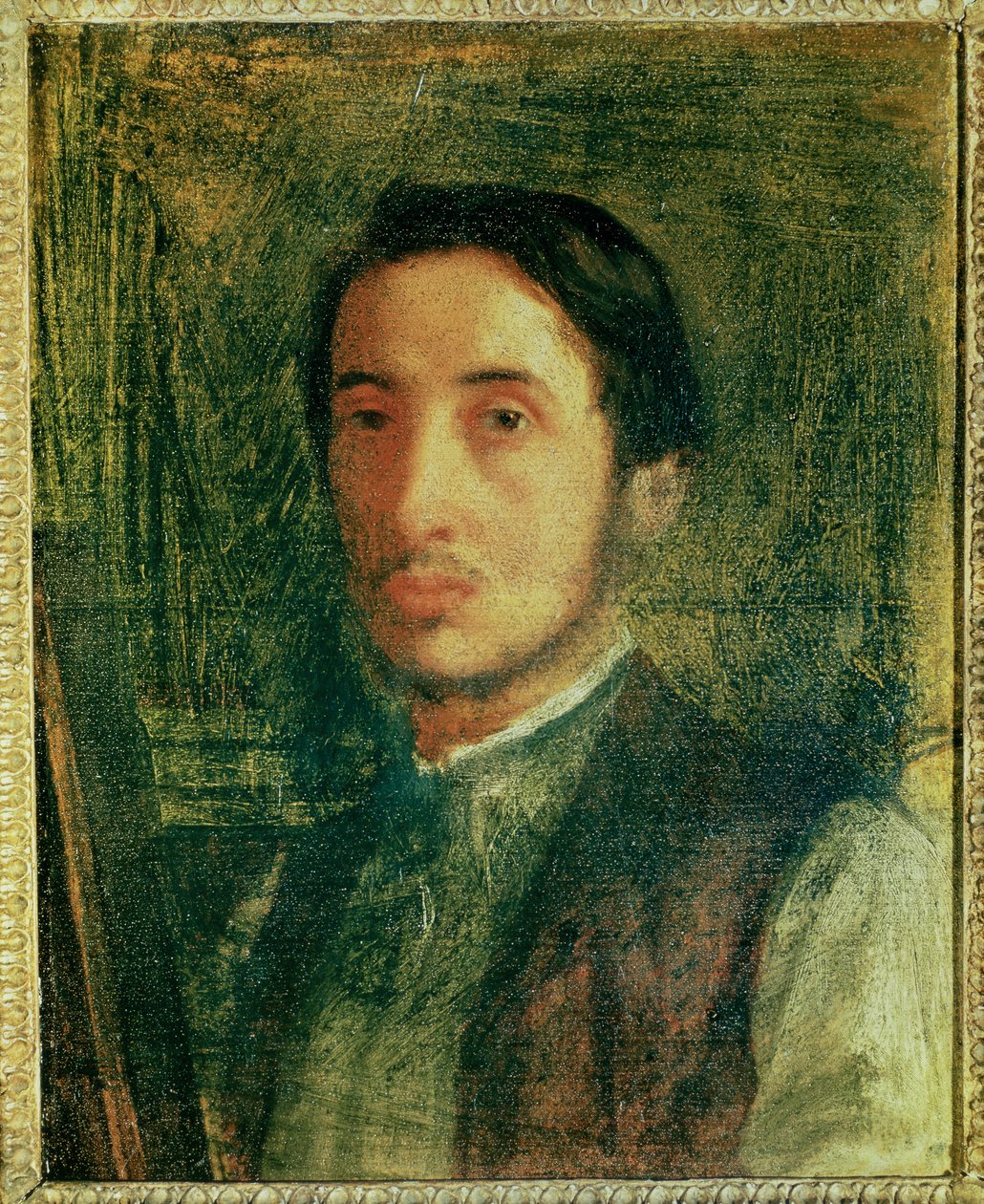 Genç Bir Adam Olarak Otoportre by Edgar Degas