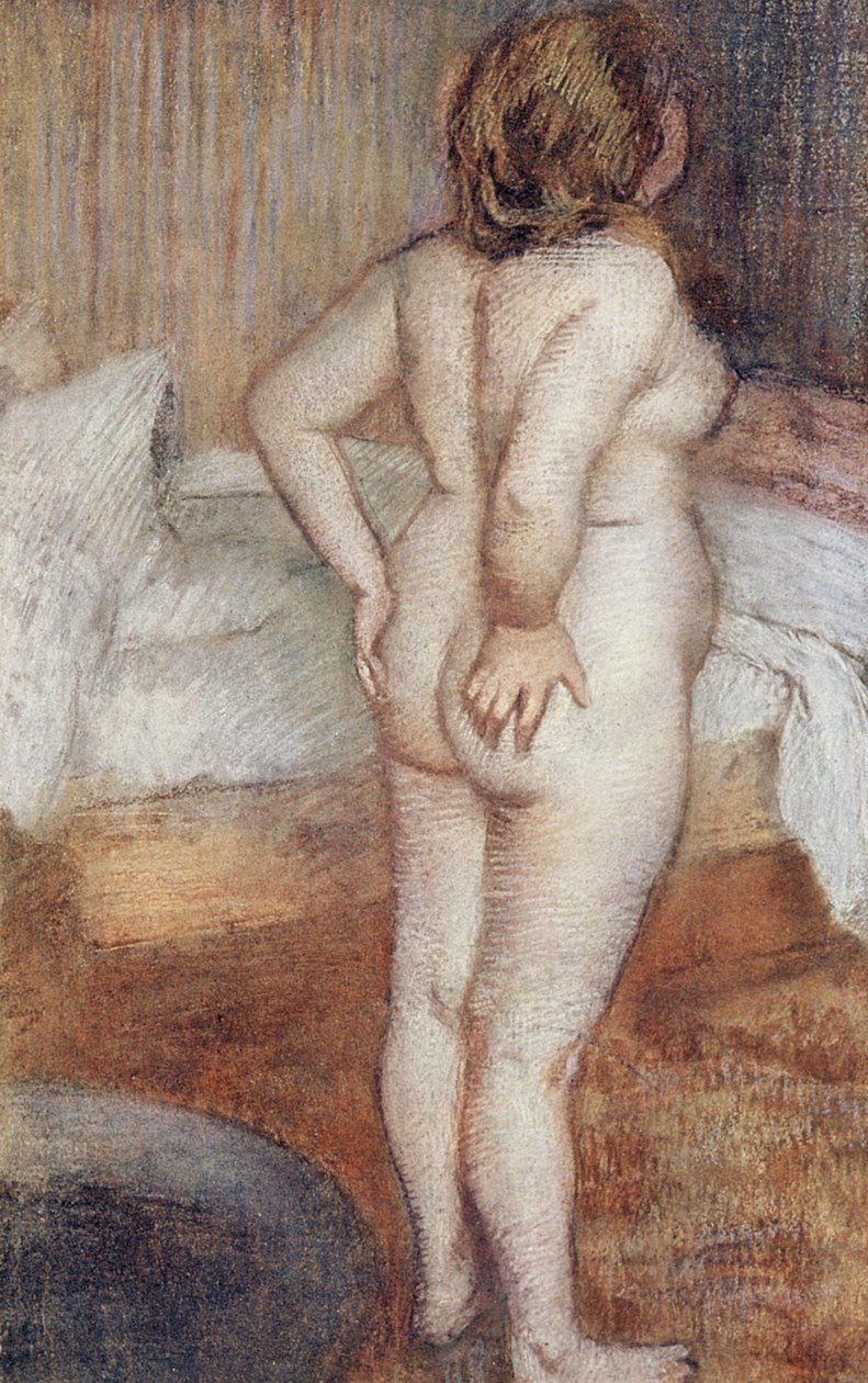 ayakta çıplak by Edgar Degas