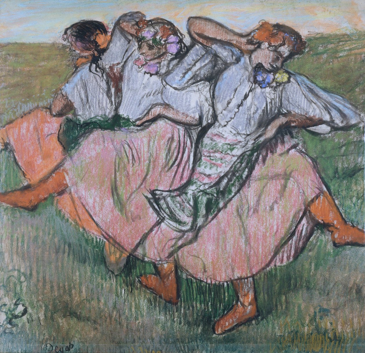 Üç Rus Dansçı by Edgar Degas