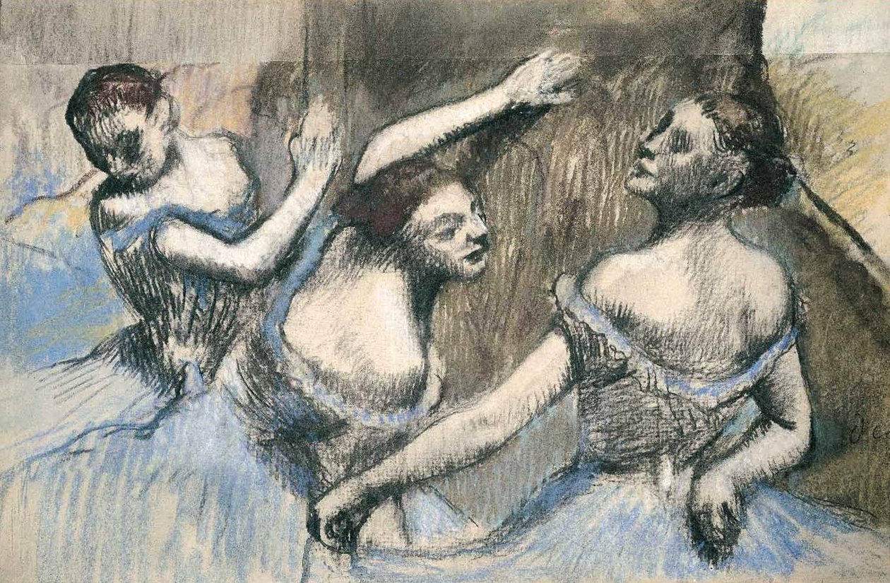 üç dansçı by Edgar Degas