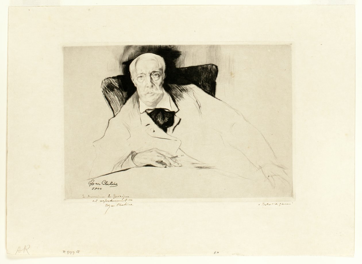 Alfred Stevens by Edgar Chahine