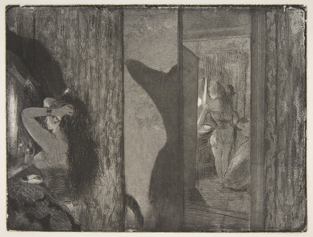 Giyinme Odalarındaki Aktrisler, 1879-80. by Edgar Degas