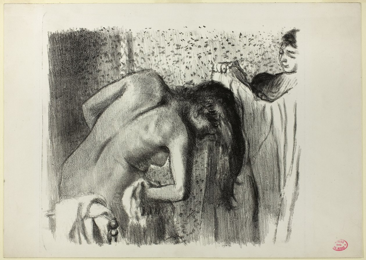Banyodan Sonra (büyük versiyon) by Edgar Degas