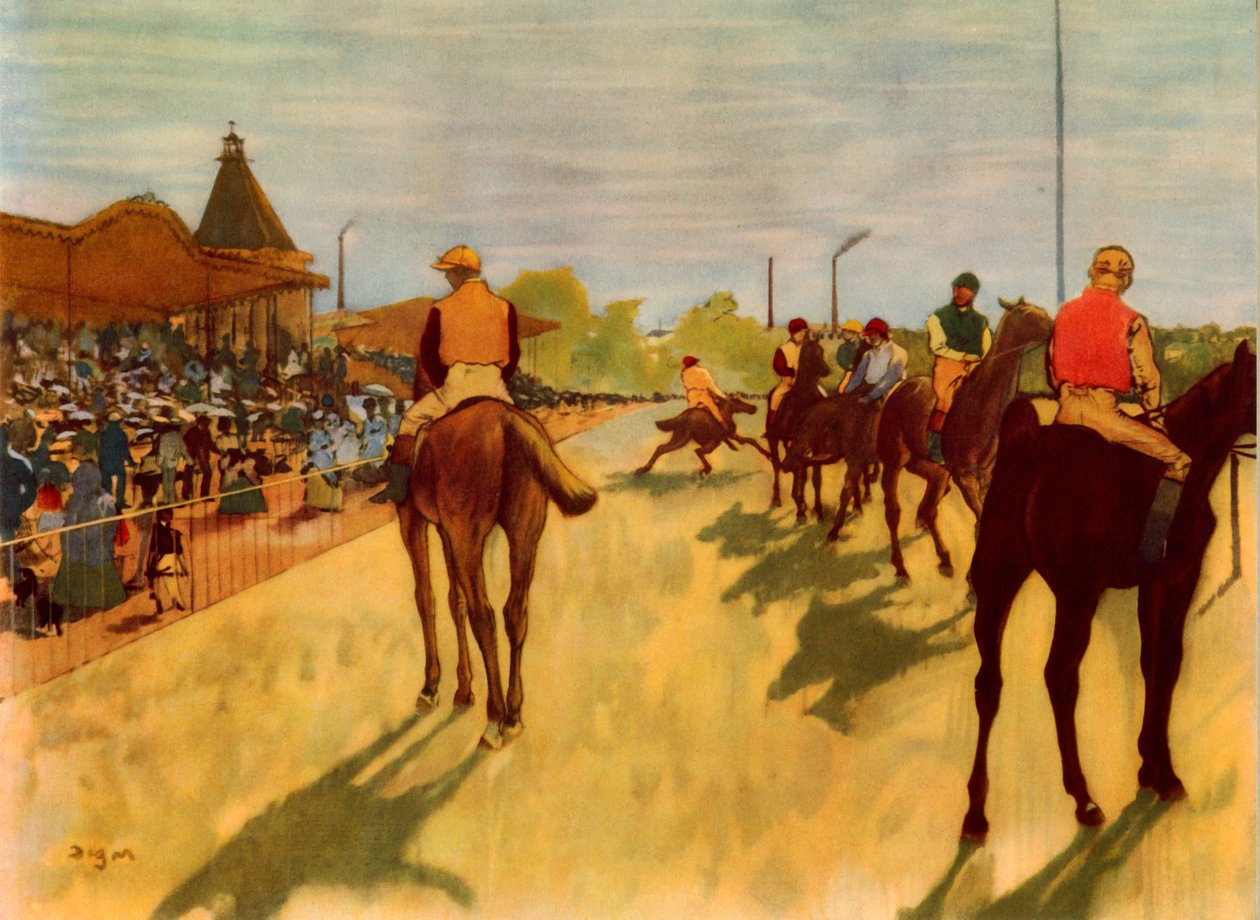 Yarışlarda, c1866-1868, 1937. by Edgar Degas