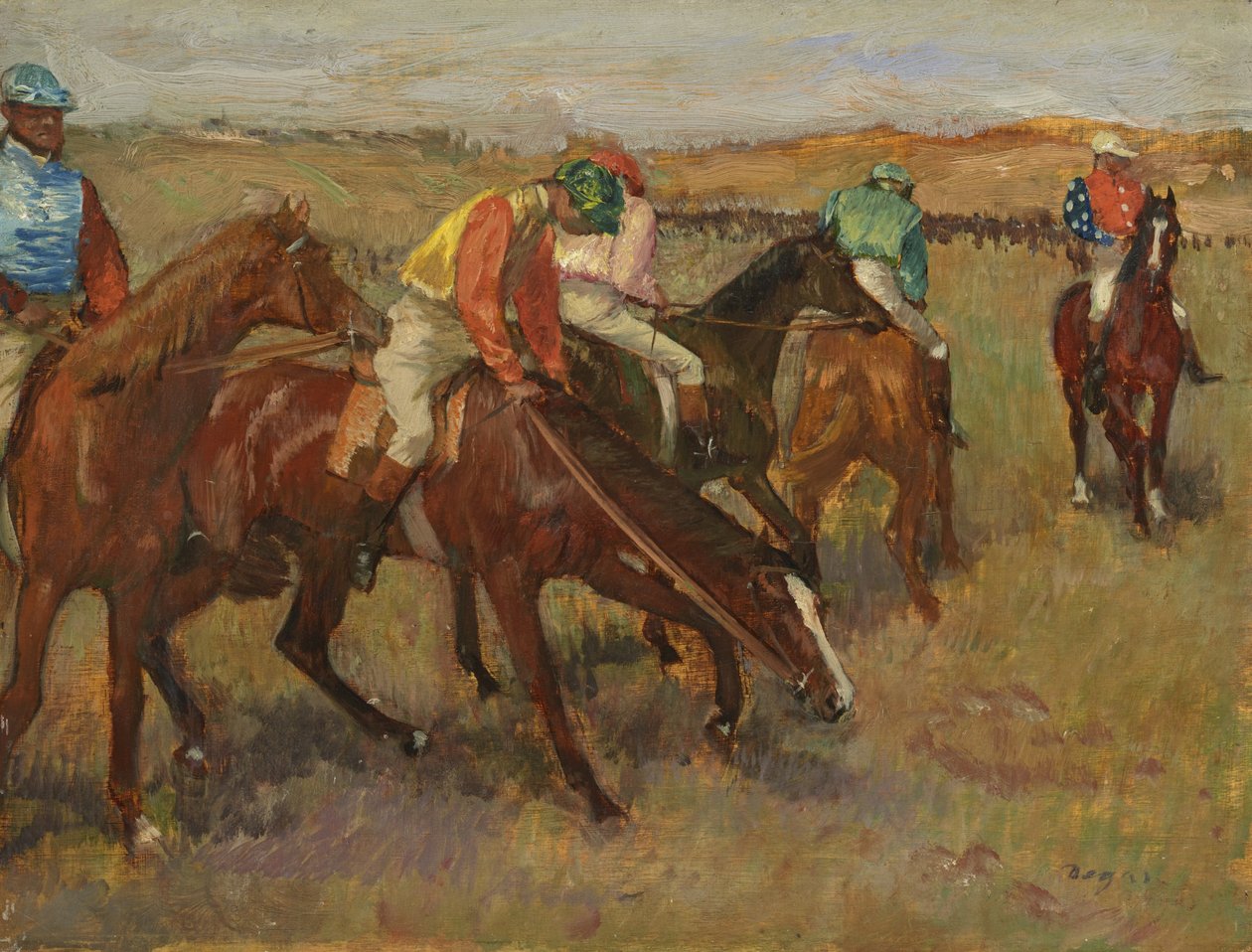 Yarıştan Önce, c.1882 by Edgar Degas