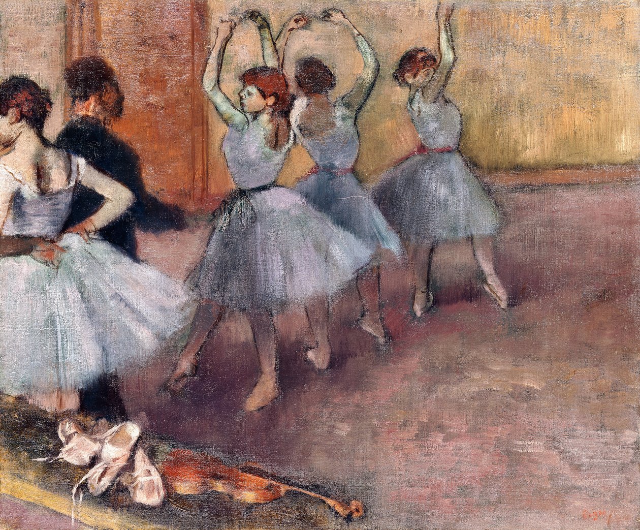 Mavi Tonlu Dansçılar by Edgar Degas