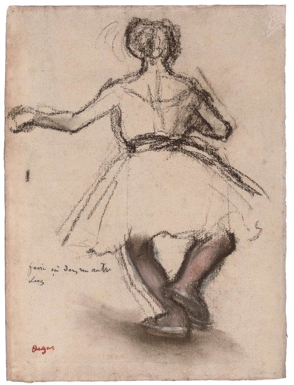 Dansçı, Arkadan Görünüm, by Edgar Degas