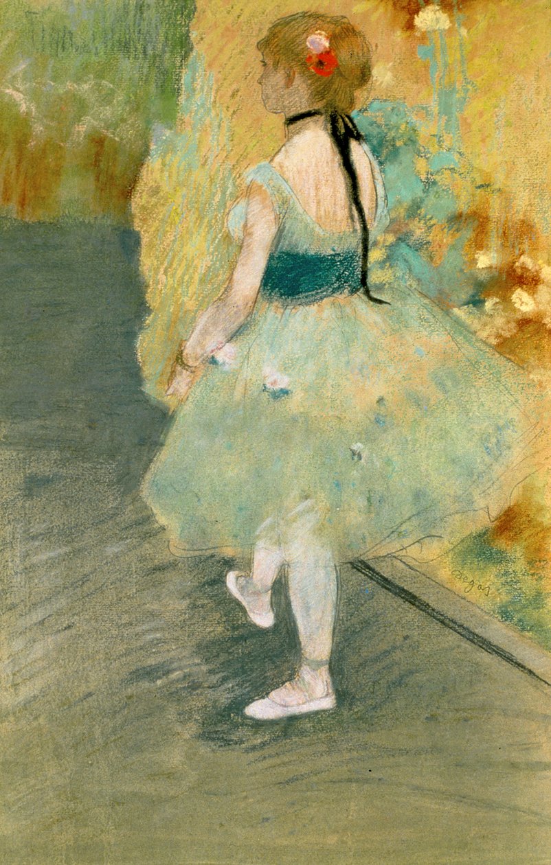 Yeşilli Dansçı, 1878 dolayları by Edgar Degas