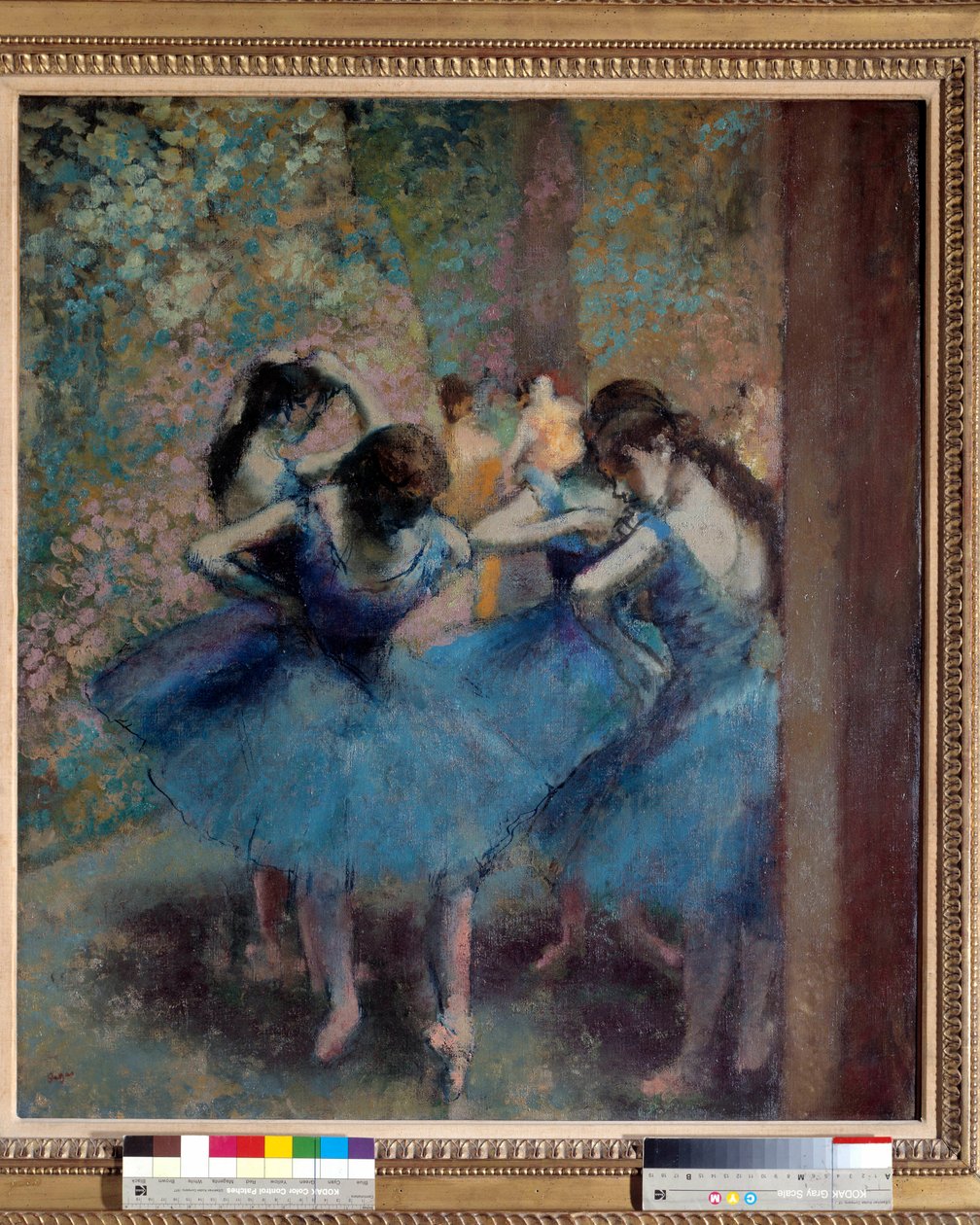 mavi dansçılar by Edgar Degas