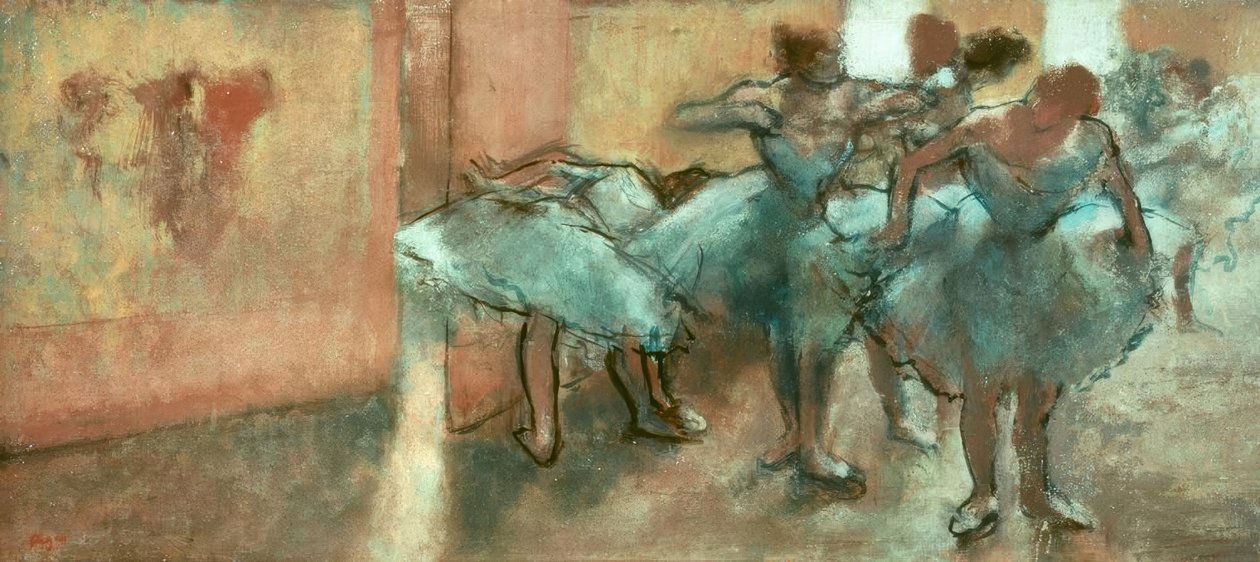 fuayede dansçılar by Edgar Degas