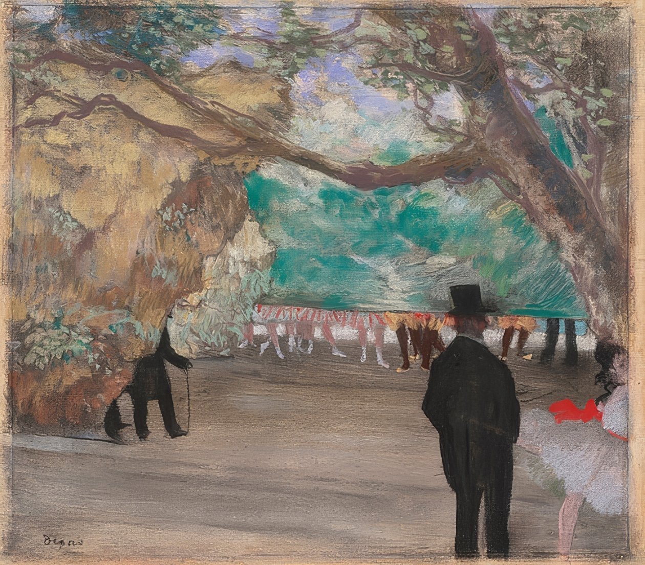 Perde. 1880 civarında by Edgar Degas