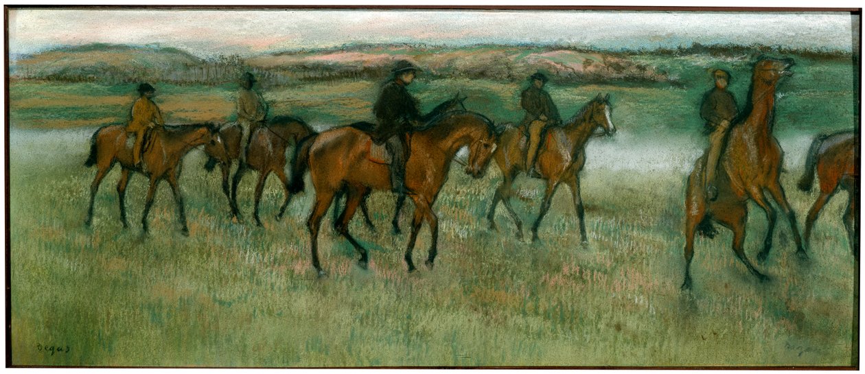 Egzersiz Yarış Atları, c1880. by Edgar Degas