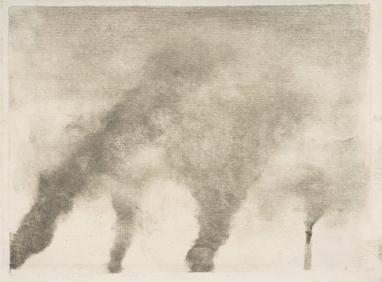 Fabrika Dumanı, 1877-79. by Edgar Degas