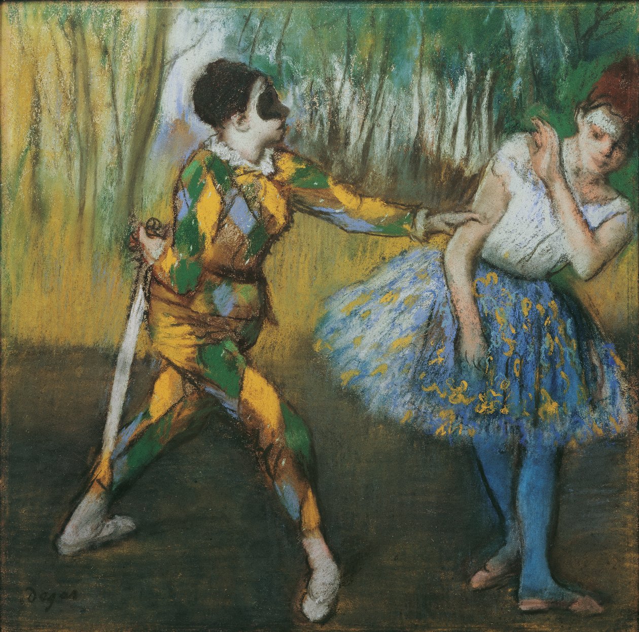Harlequin ve Colombine by Edgar Degas