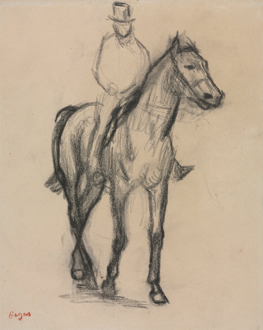 At ve Binici, c. 1890. by Edgar Degas