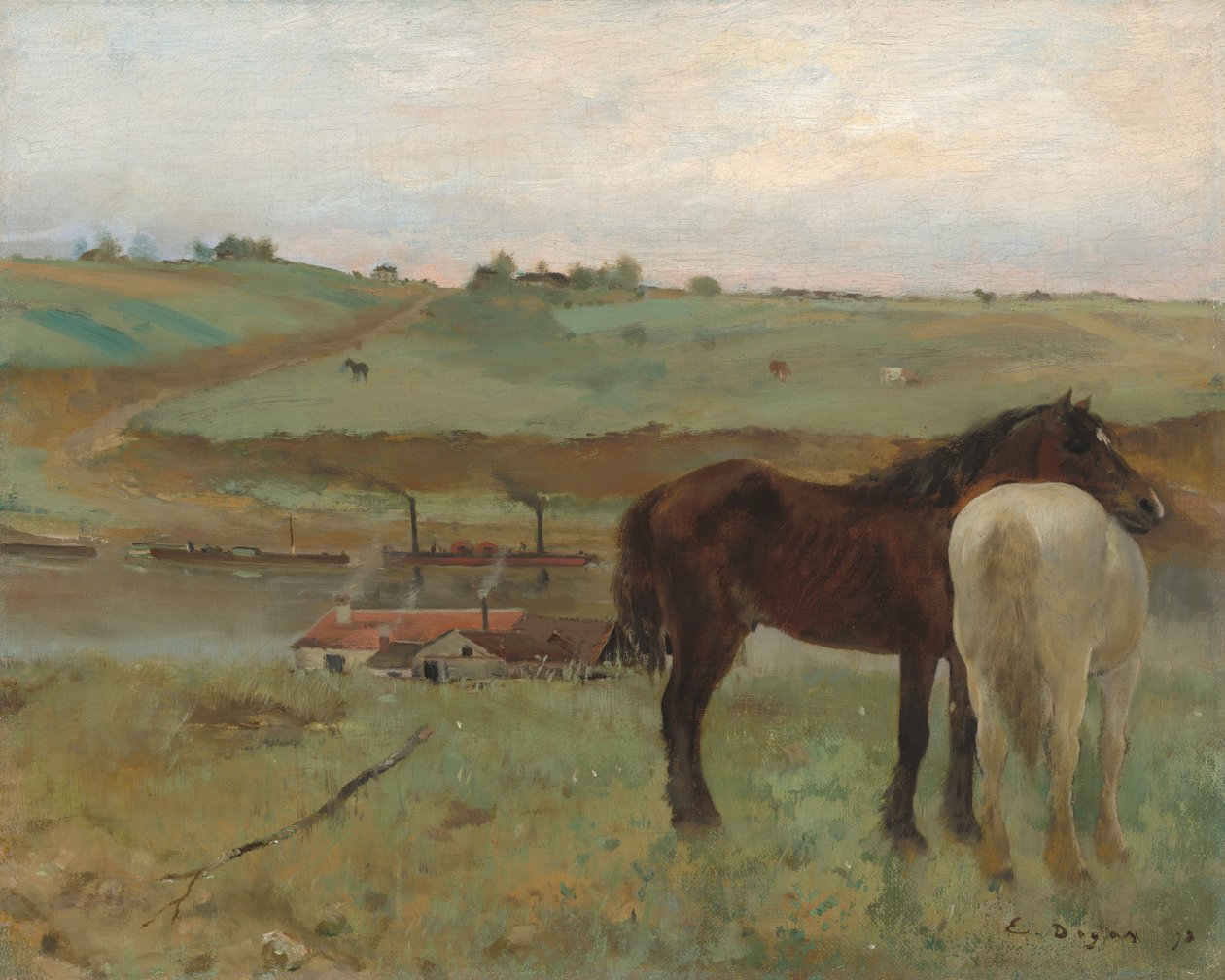 Çayırdaki Atlar by Edgar Degas