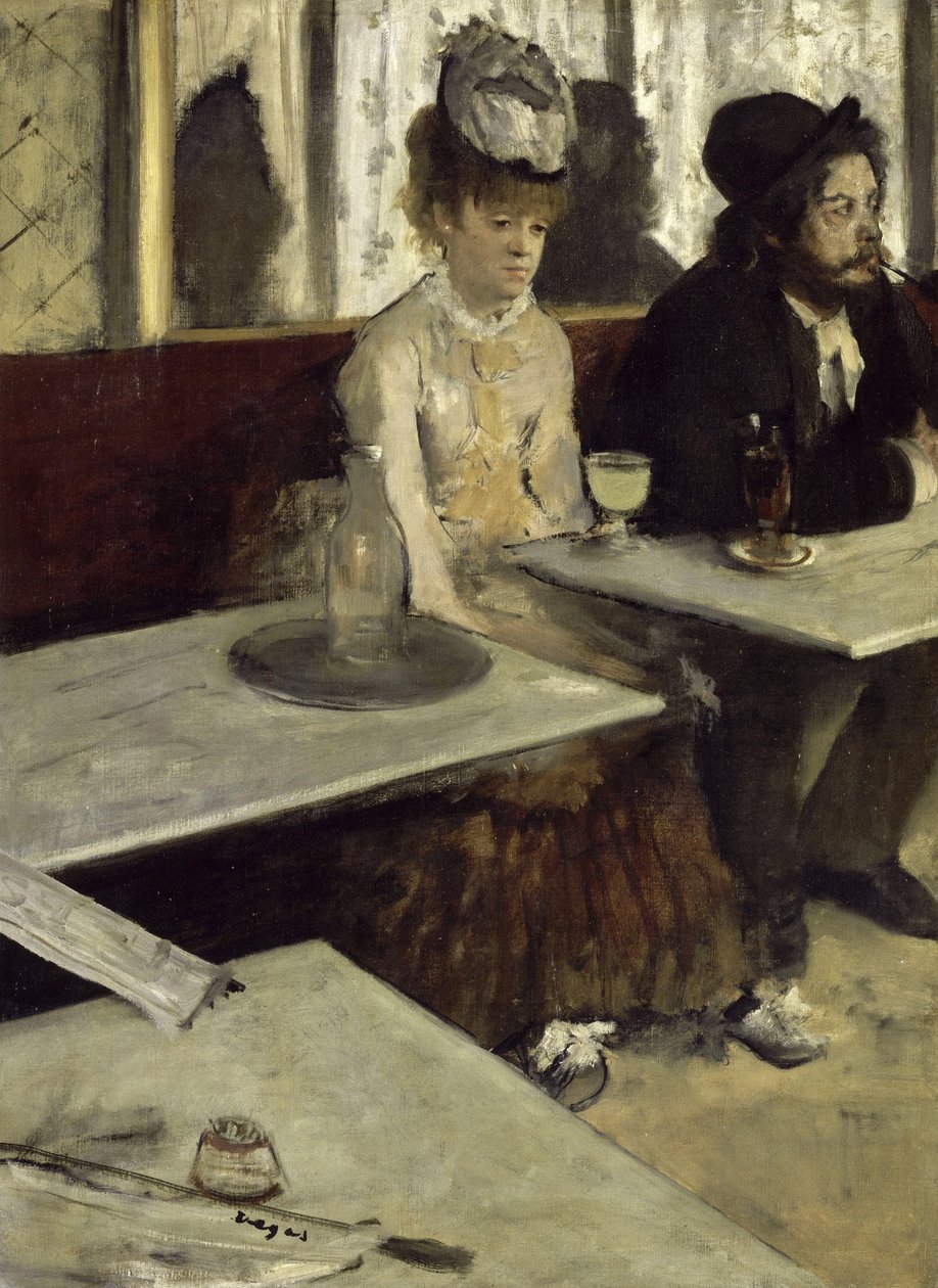 Bir kafede by Edgar Degas