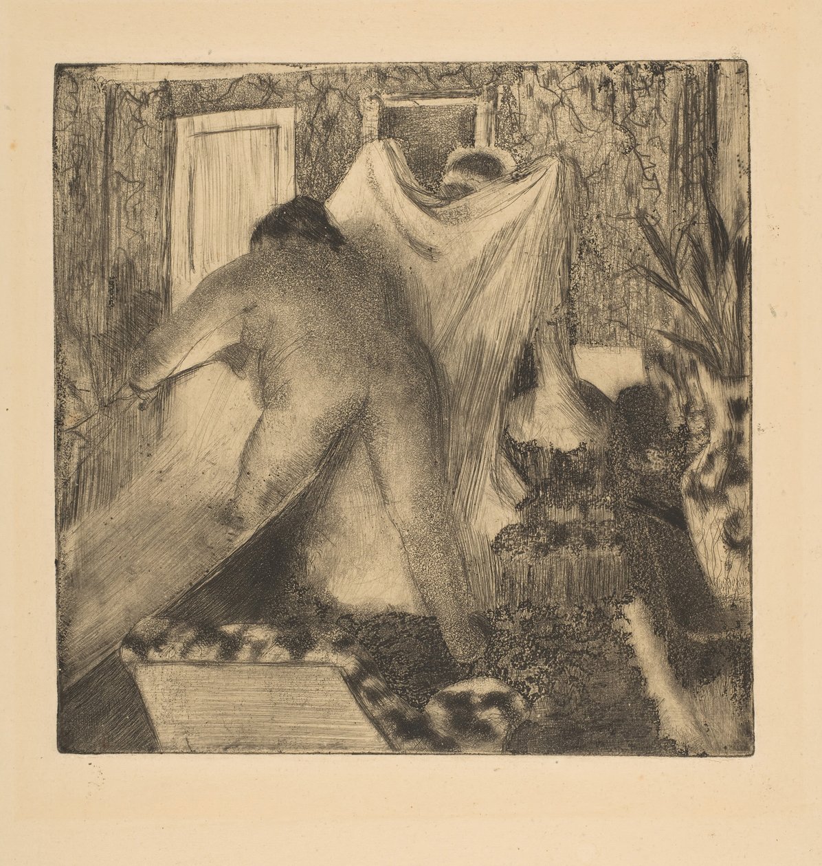 Banyodan Ayrılma, 1879-80. by Edgar Degas