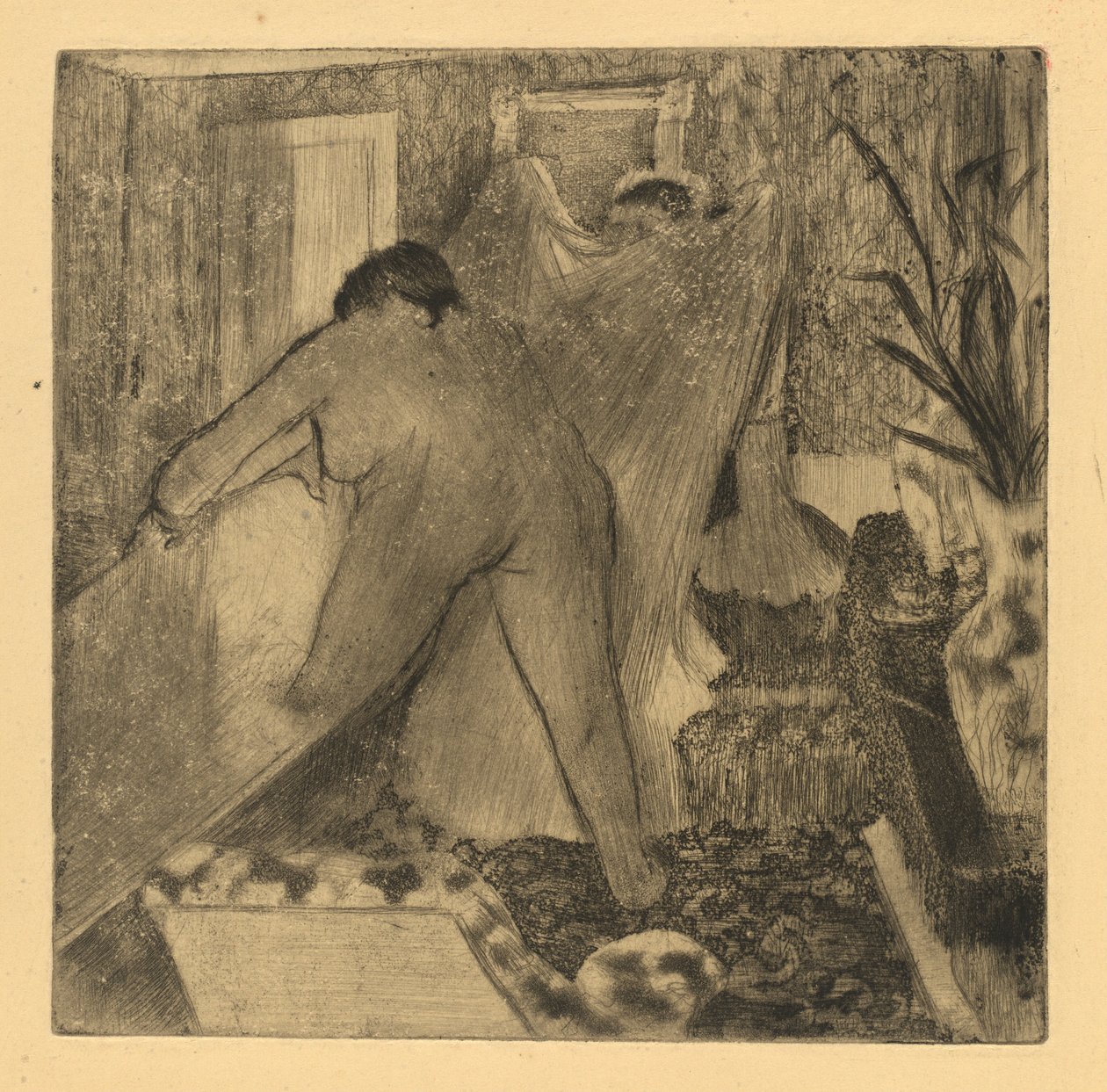 Banyodan Ayrılırken, 18791880. by Edgar Degas