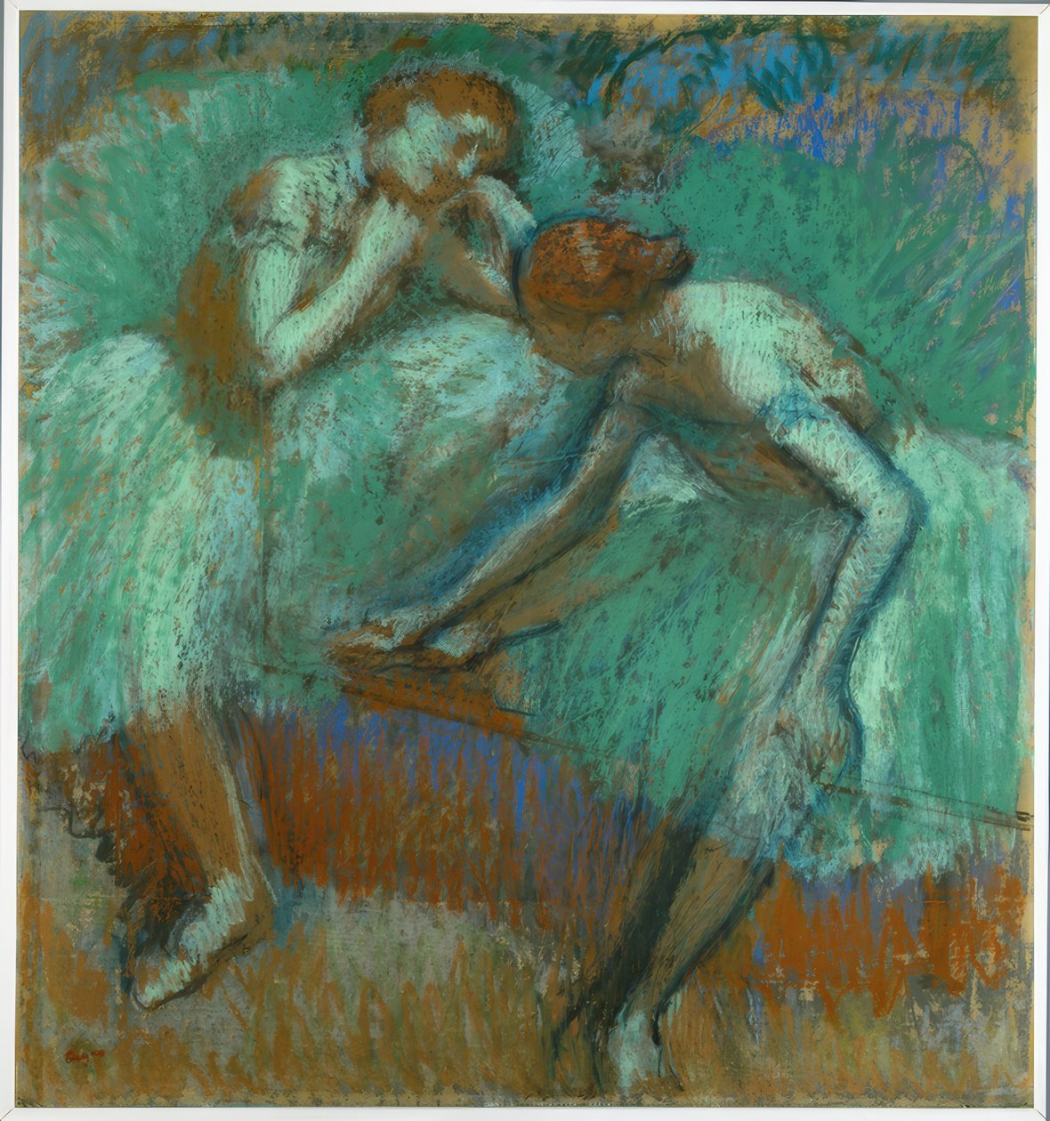 Büyük Yeşil Dansçılar by Edgar Degas