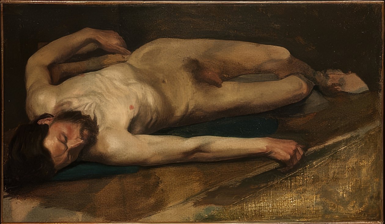erkek çıplak 1856 by Edgar Degas