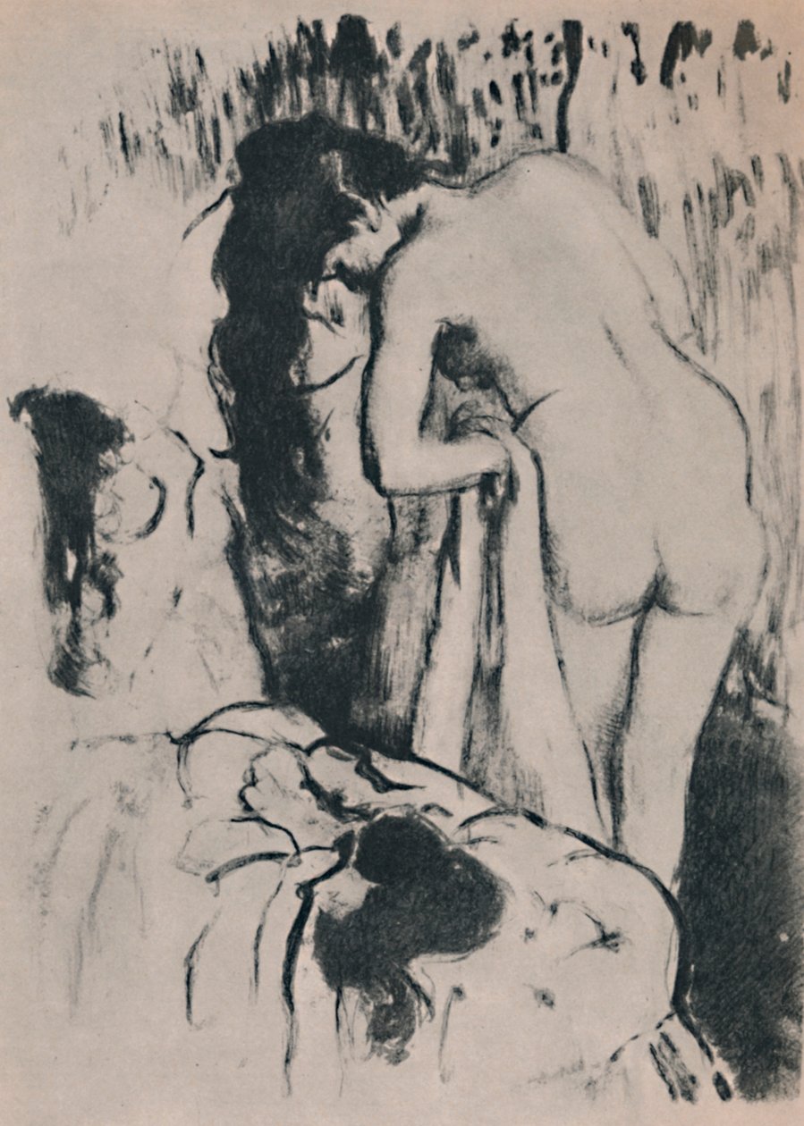 Çıplak Kadın Giydirme, c. 1890, 1946. by Edgar Degas