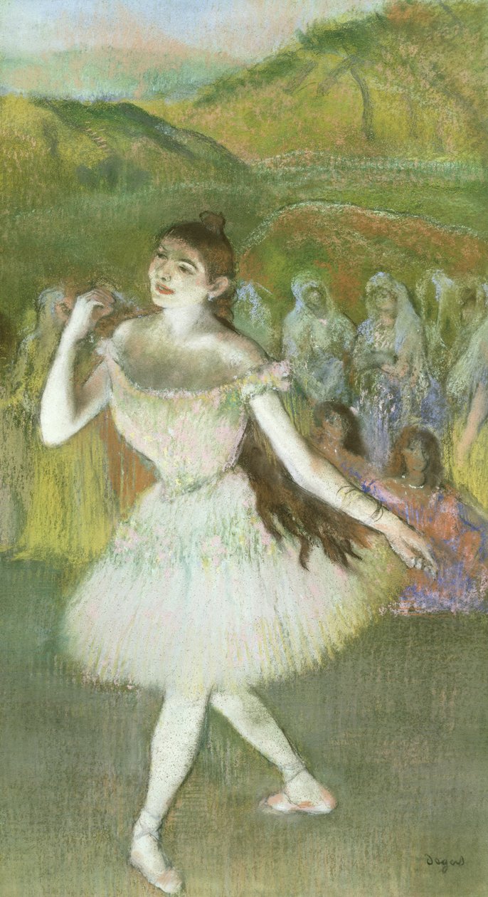Pembe Dansçı (pastel) by Edgar Degas