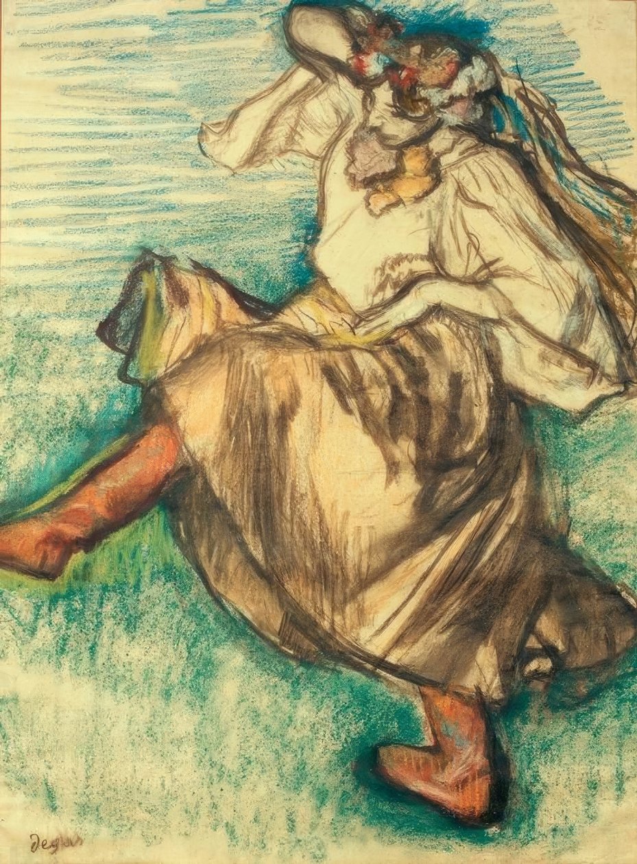 Rus dansçı by Edgar Degas