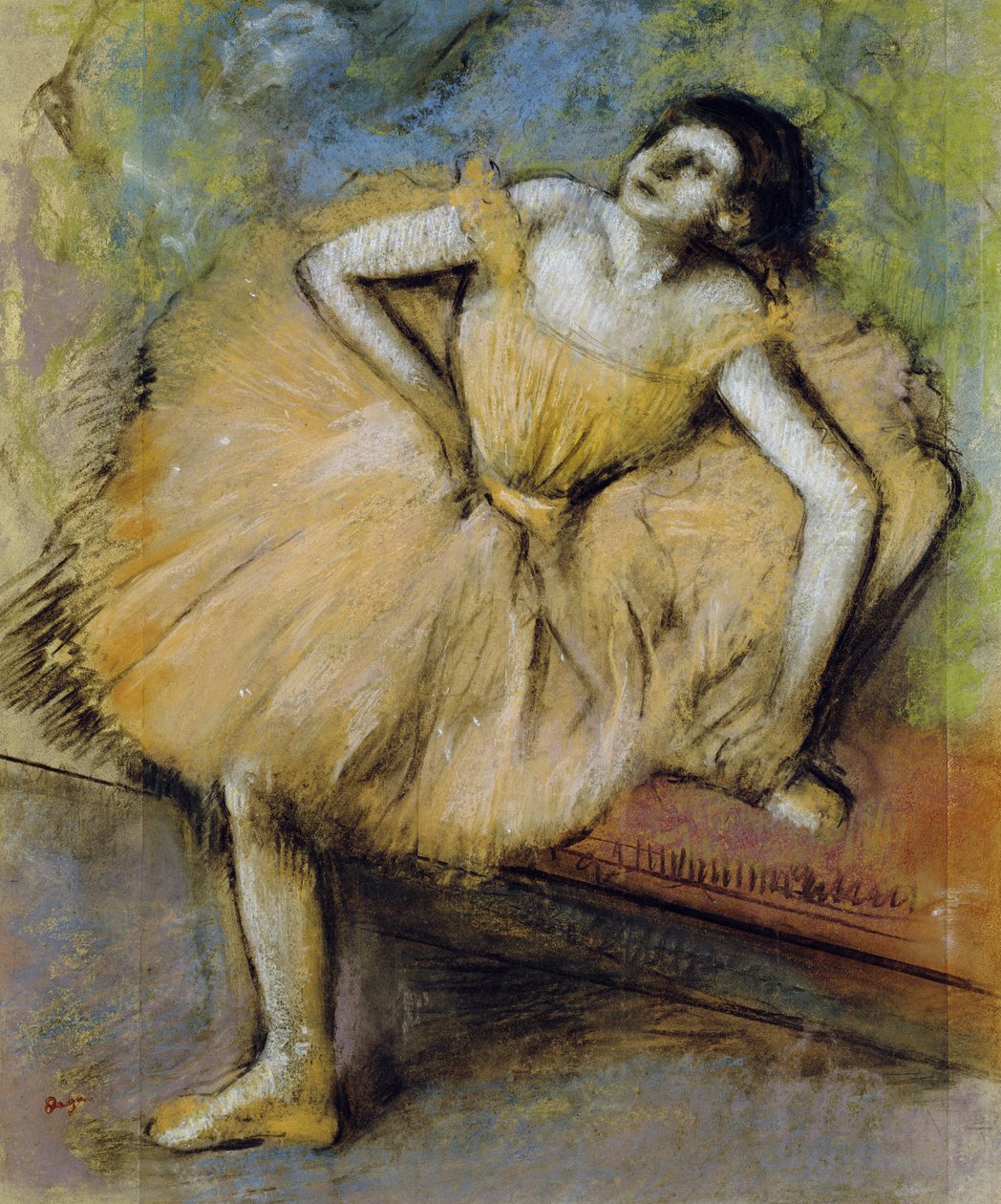 Oturan Dansçı, c.1894 by Edgar Degas