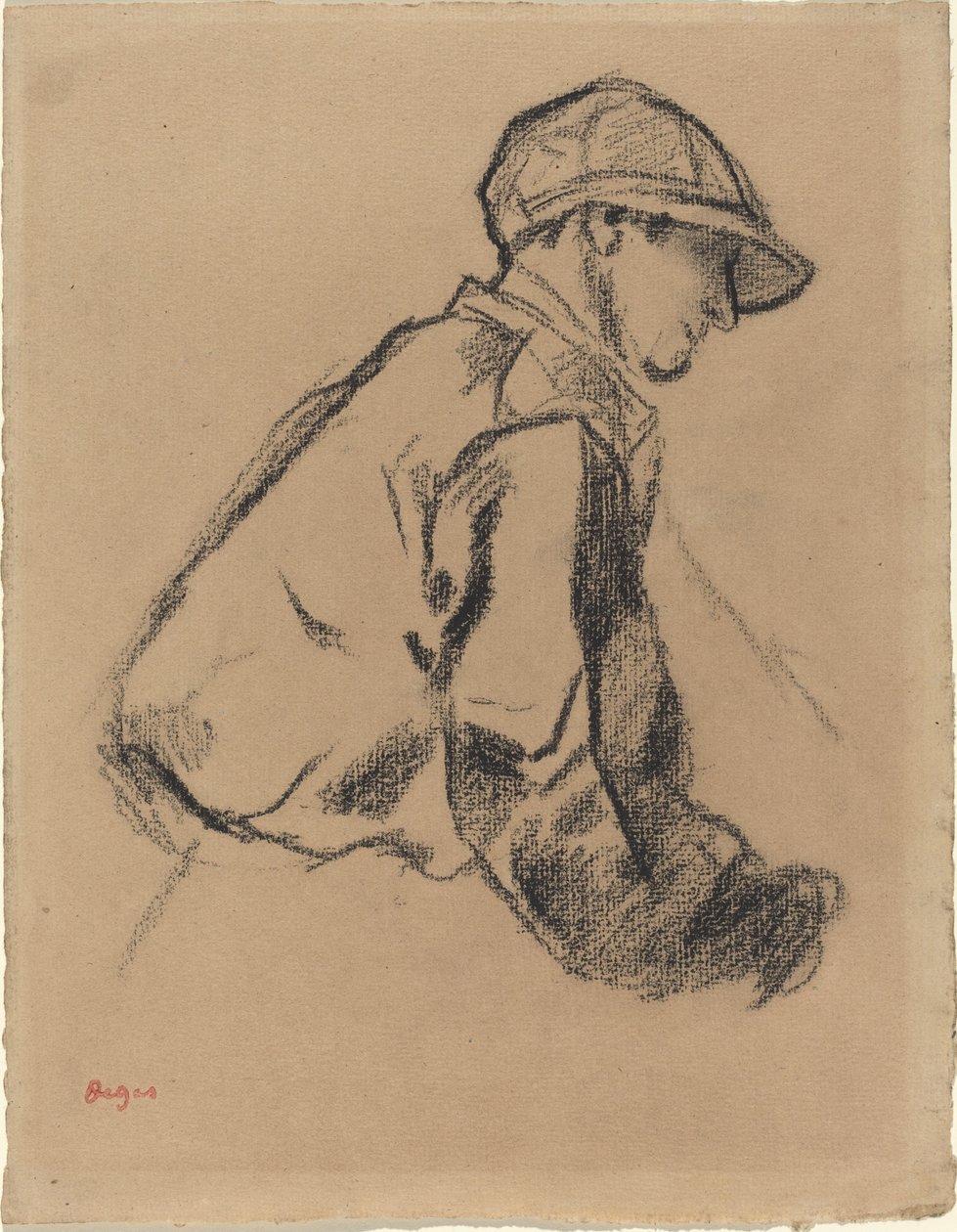 Jokey Çalışması, c. 1884. by Edgar Degas