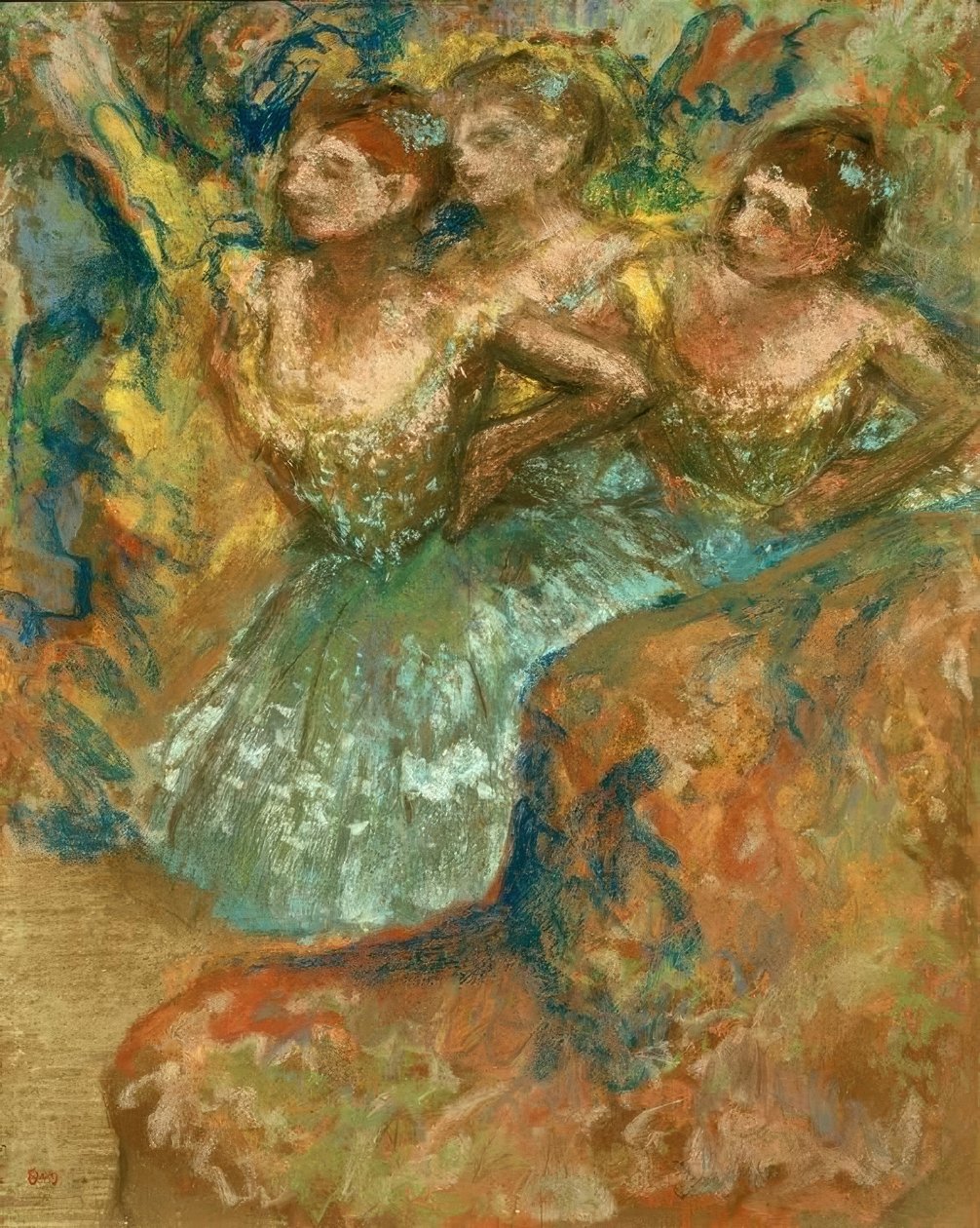 Dansçılar grubu by Edgar Degas