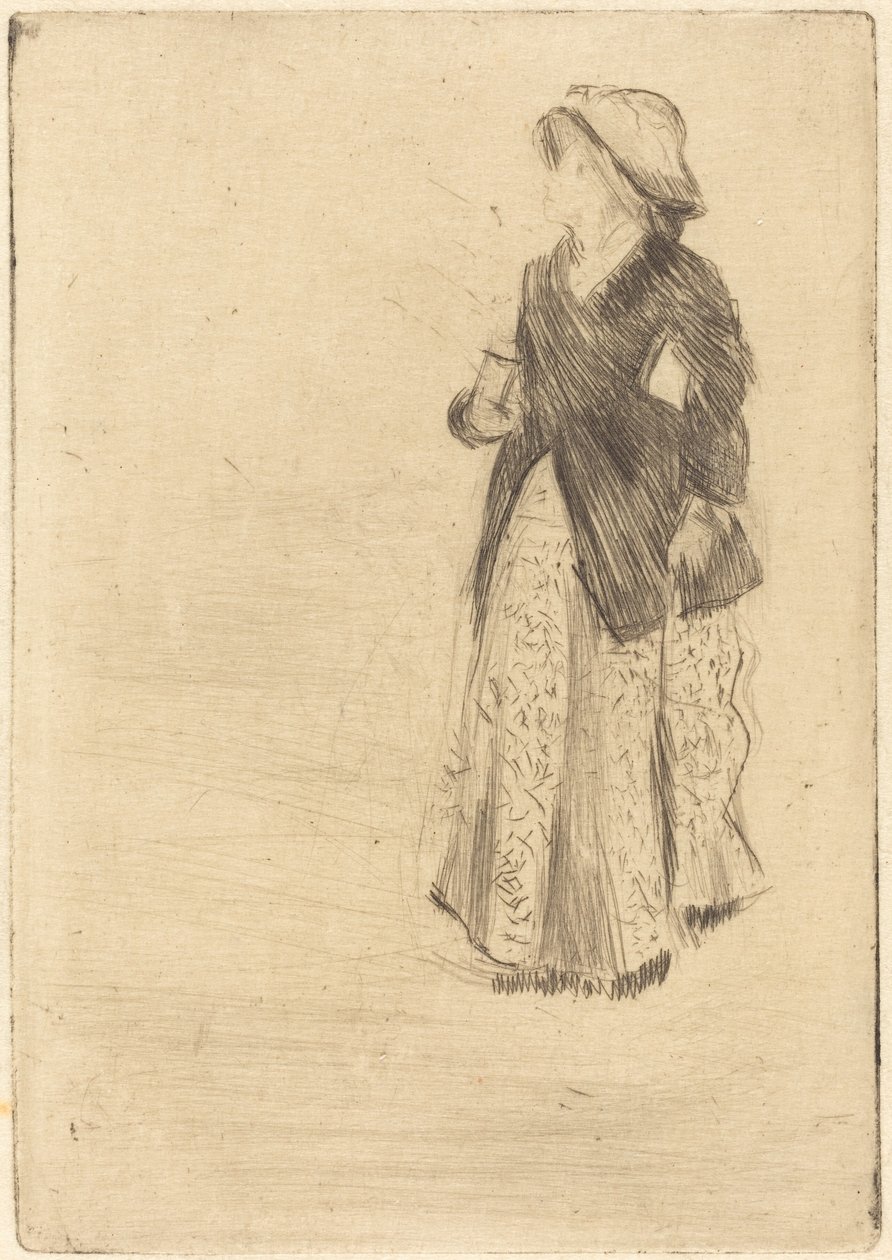 Aktris Ellen Andrée by Edgar Degas