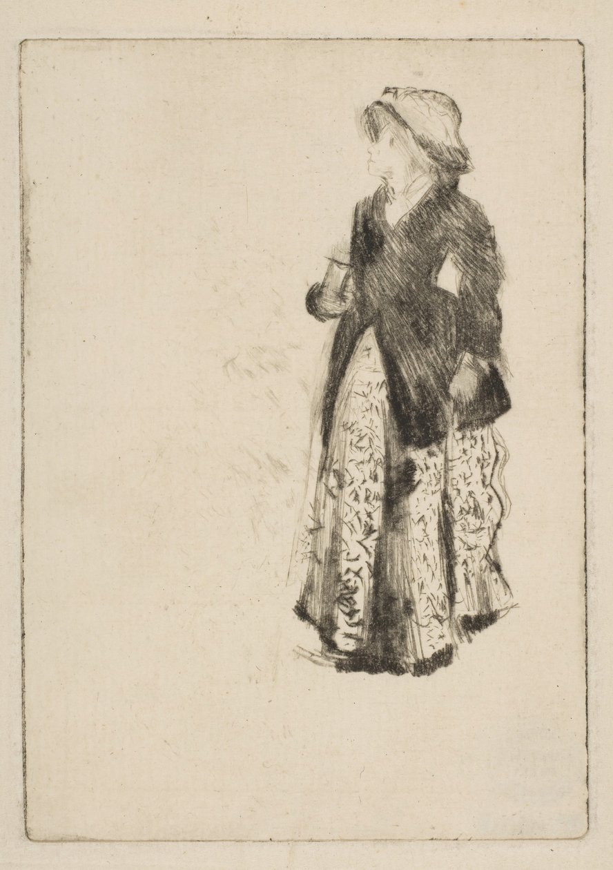 Aktris Ellen Andrée, 1879. by Edgar Degas