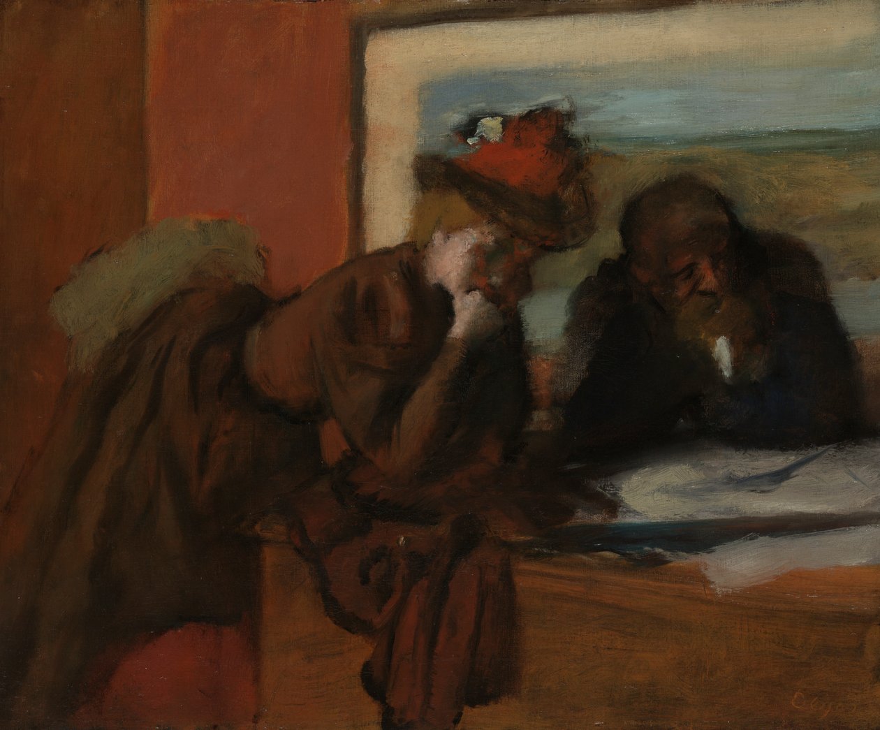 Konuşma by Edgar Degas