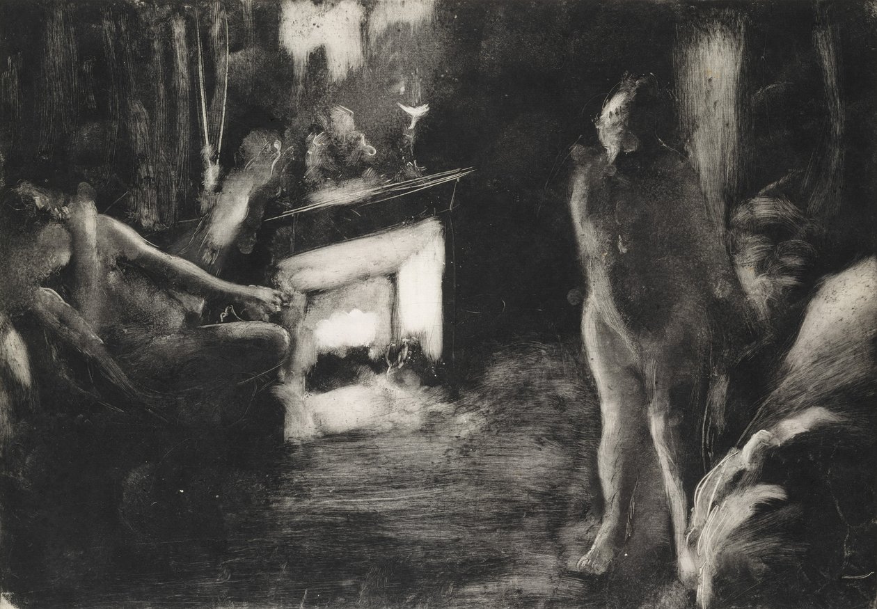 Ocakbaşı, ca. 1876-77. by Edgar Degas