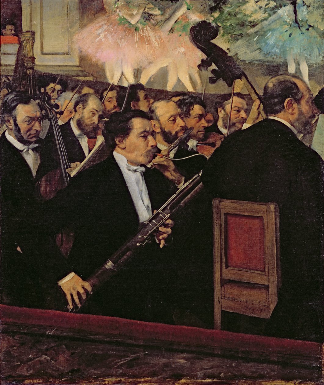 Opera Orkestrası, 1870 dolayları (tuval üzerine yağlı boya) by Edgar Degas