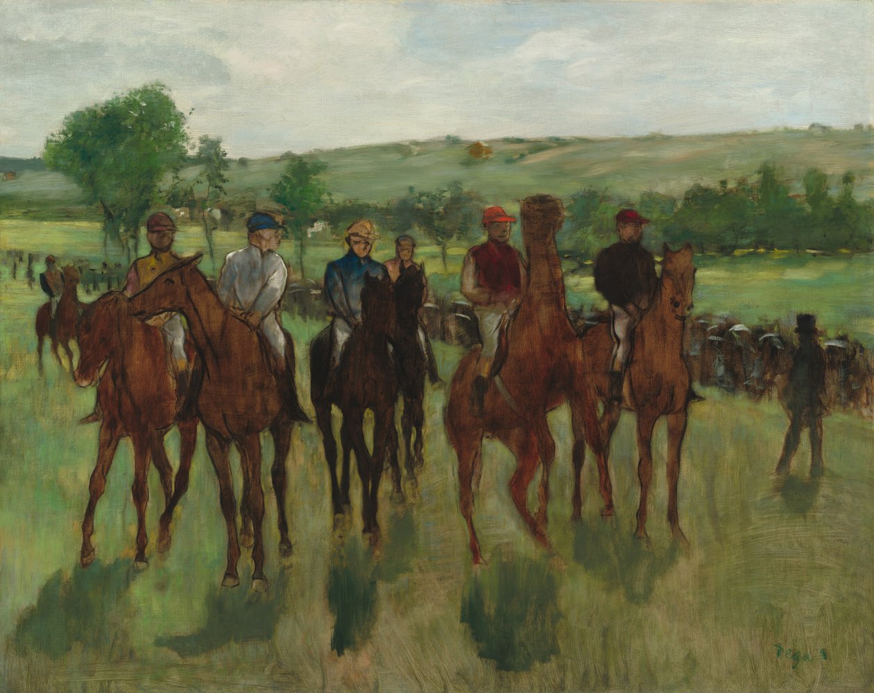 Biniciler, c. 1885. by Edgar Degas