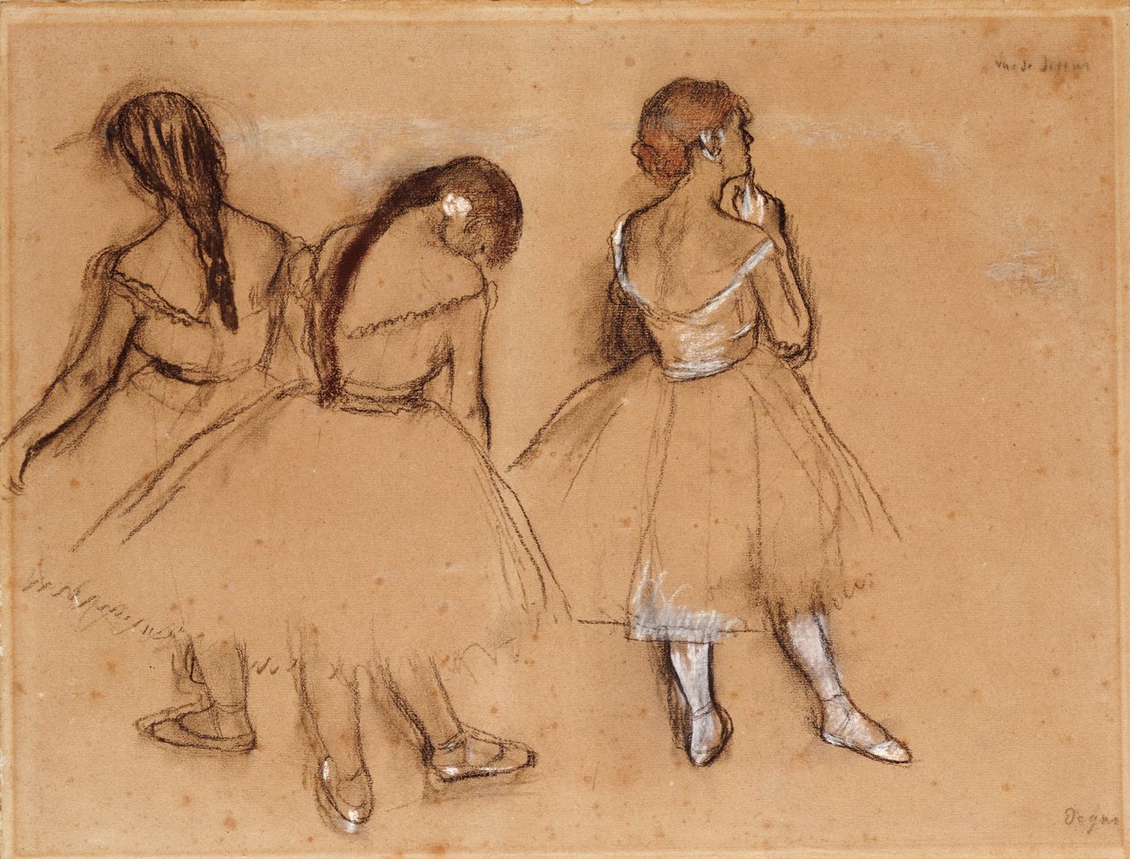 üç dansçı by Edgar Degas