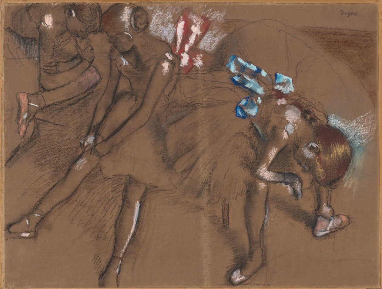 Dinlenme Üç Dansçı by Edgar Degas