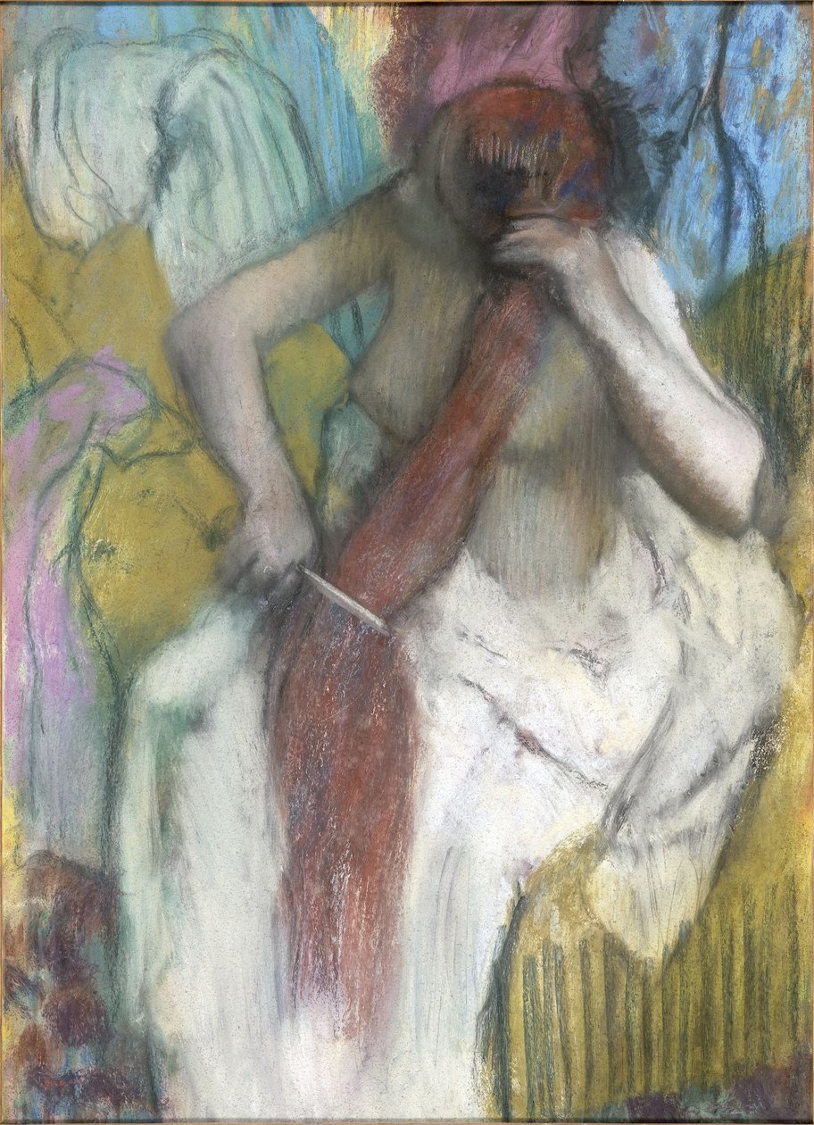 Saçını Taranan Kadın by Edgar Degas
