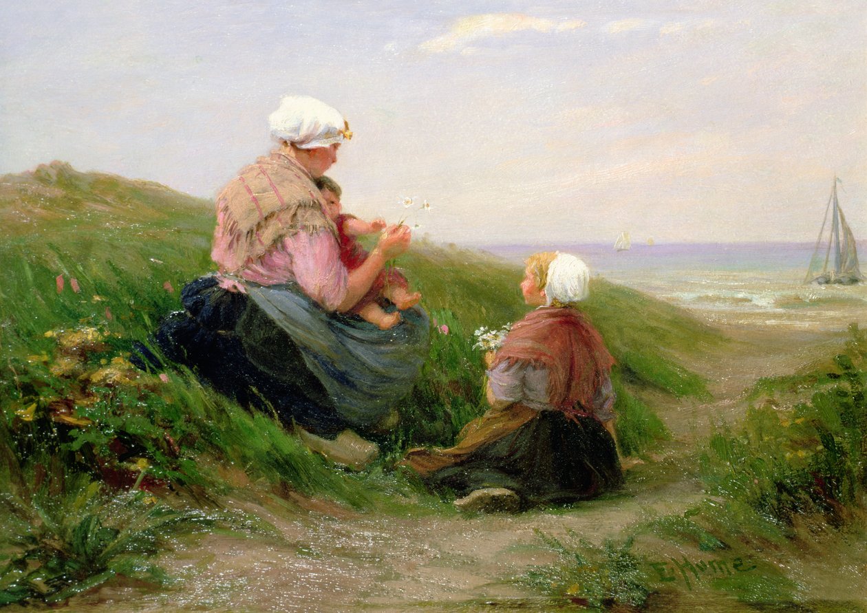 Bir Anne ve Küçük Çocukları by Edith Hume