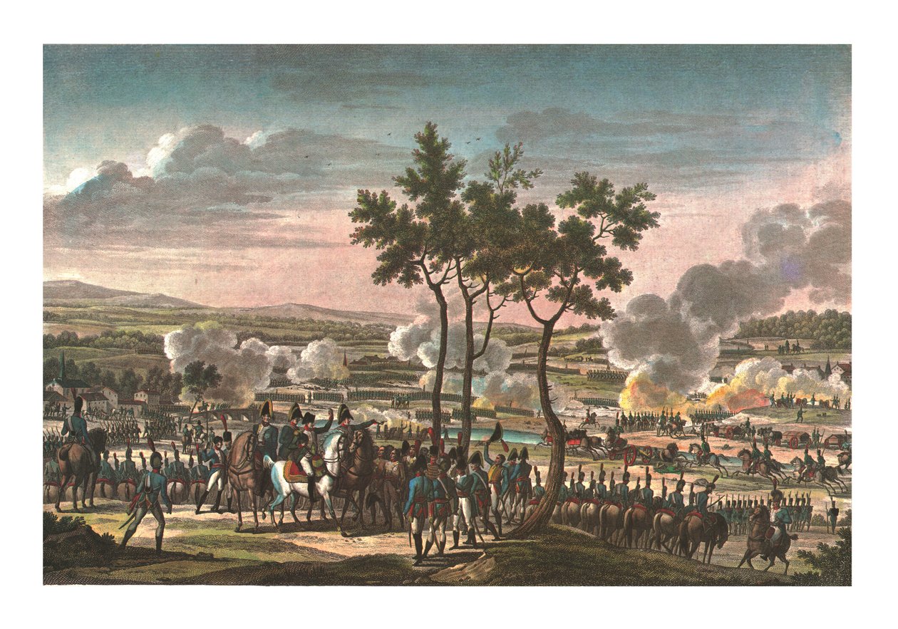 Abensberg Savaşı, 20 Nisan 1809, c1850 by Edme Bovinet