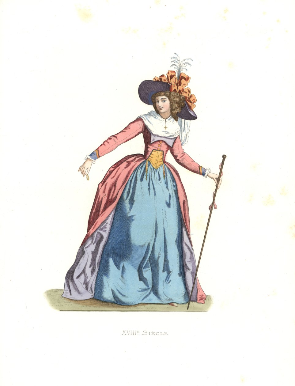 Şık kadın, Fransa by Edmond Lechevallier Chevignard