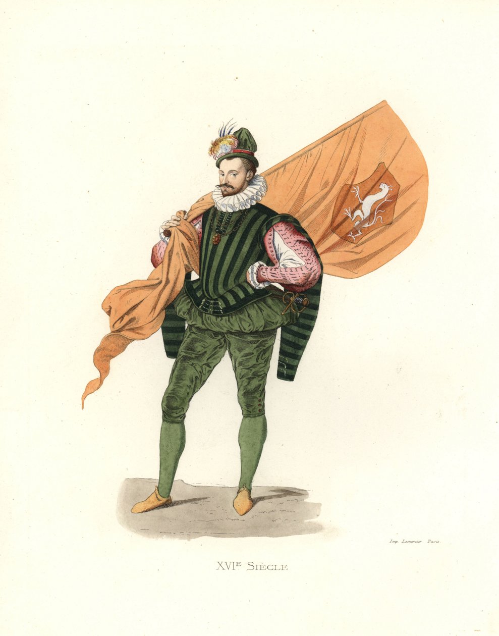 Alman standart taşıyıcısı veya porte-ensigne by Edmond Lechevallier Chevignard